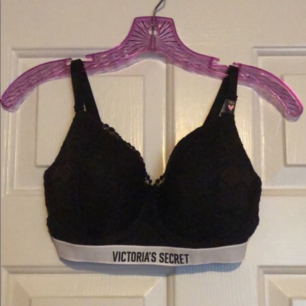 34D Logo and Lace T-shirt Bra